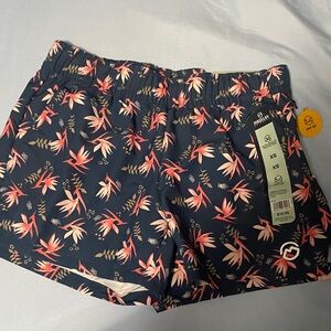 Magellan Navy and Pink Floral Shorts